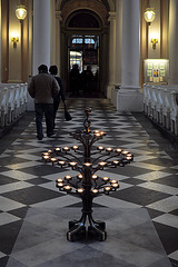 40-armiger Leuchter in der Nikolaikirche