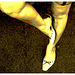 Accros aux talons !  Addicted to her heels - Dame Martine / Lady Tartine - Recadrage / Sepia postérisé