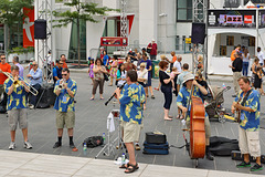 Playing the Blues – Jazz Festival, Saint Catherine Street at Jeanne-Mance, Montréal, Québec
