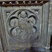 cogges church, oxon.angel evangelists symbol on side of early c14 chest tomb in north chapel