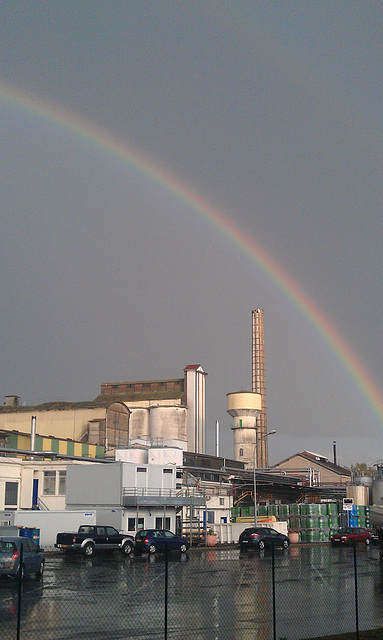 Nice double rainbow in Compiègne today