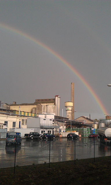 Nice double rainbow in Compiègne today