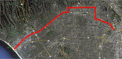 Route of the Great L.A. Walk 2011