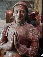 minster lovell church, oxon. C15 tomb effigy of william lord lovell +1455 wearing a livery collar