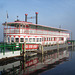 Songo River Queen's wet reflection.