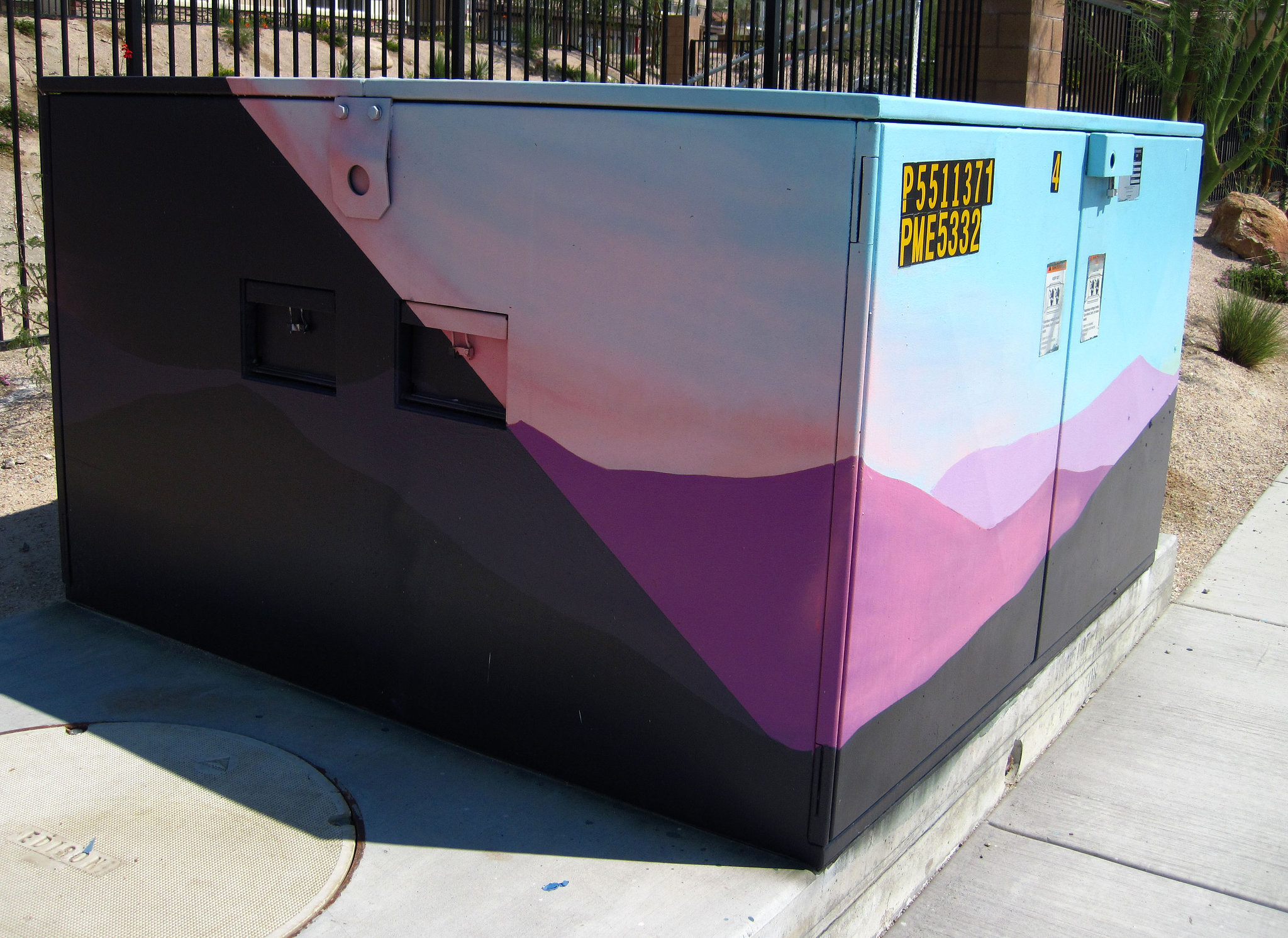 Decorated Utility Box At Hacienda Hills (0520)