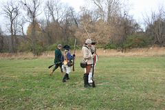 Setting up for the demonstration volley