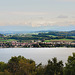 Le lac de Morat et les Alpes...