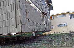 House Being Moved Near Echo Park (0401)