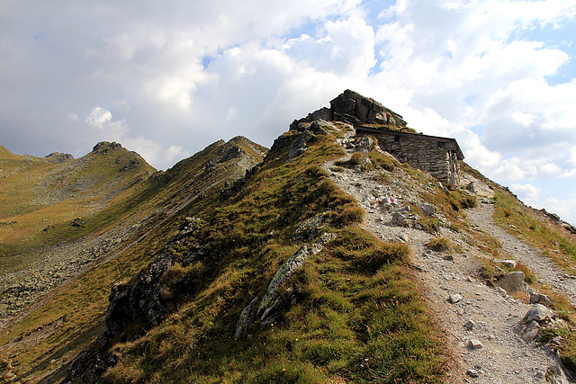 Zoll- und Schutzhütte auf dem St. Antönier Joch -