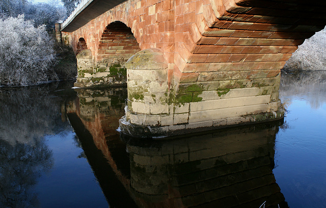 Montford Bridge over the River Severn