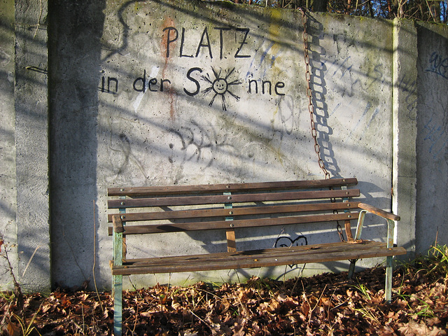 "Platz in der Sonne" mit Diebstahlschutz