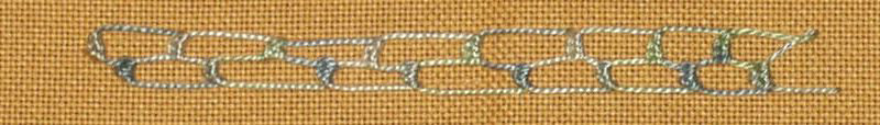 #69 - Buttonholed Double Chain stitch