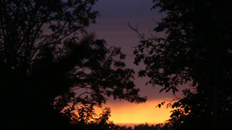 warme Abendstimmung im kühlen Herbst