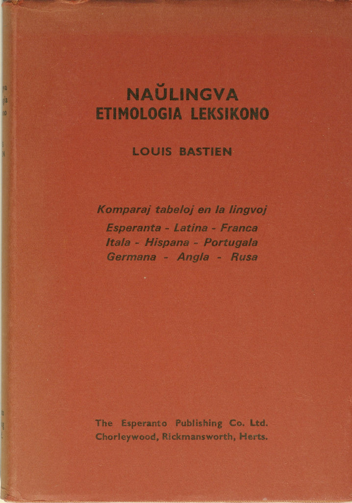 Naŭlingva Etimologia leksikono, Louis Bastien