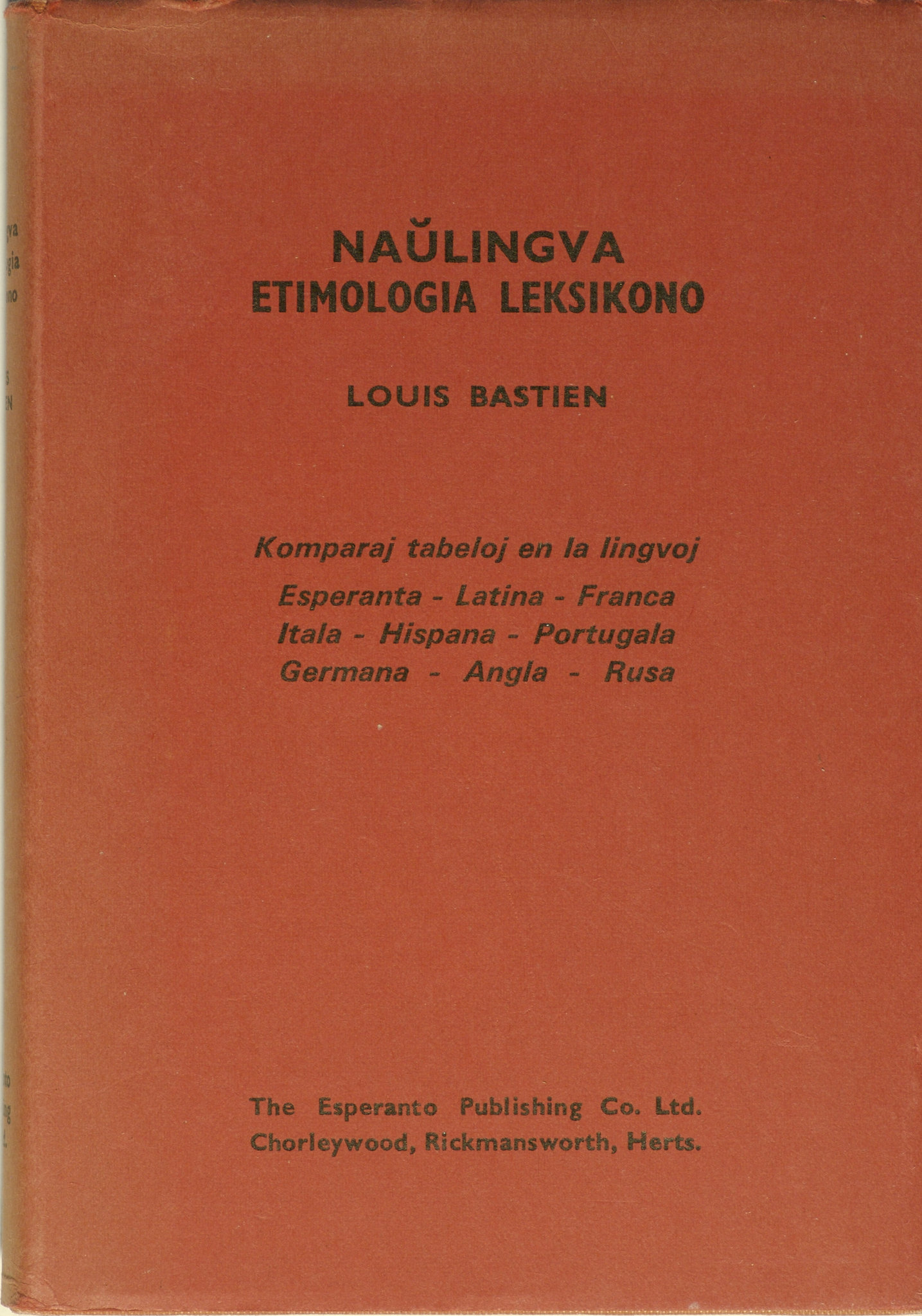 Naŭlingva Etimologia leksikono, Louis Bastien