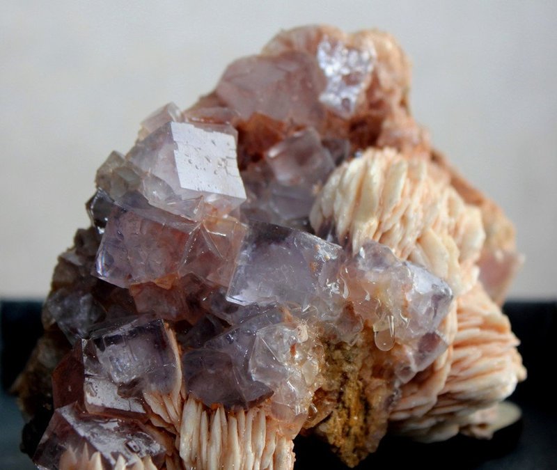 Fluorite mauve et Barytine