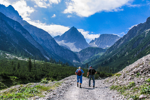 Auf dem Weg zur Hanauer Hütte