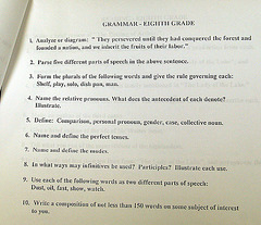 Kern County Test To Pass 8th Grade in 1917 - Grammar (1402)