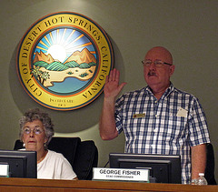 George Fisher Swearing In (0665)