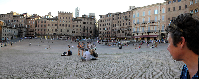 Siena - auf der Piazza del Campo