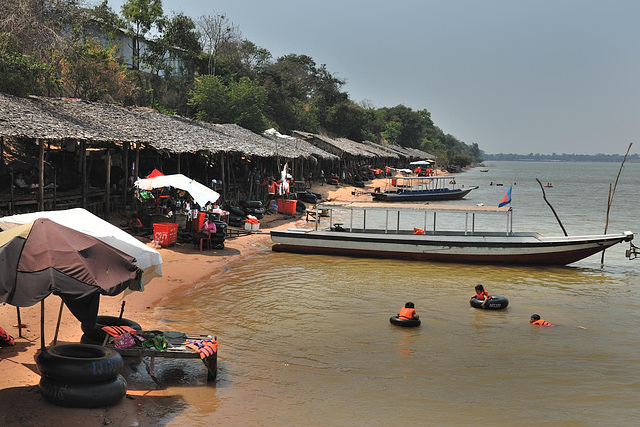 On the shore of the lake