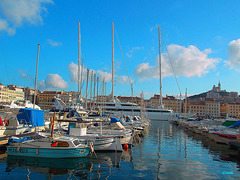 Le Vieux Port, ses bateaux, ses reflets !