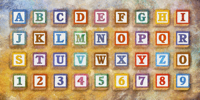 Artistic Alphabet Blocks