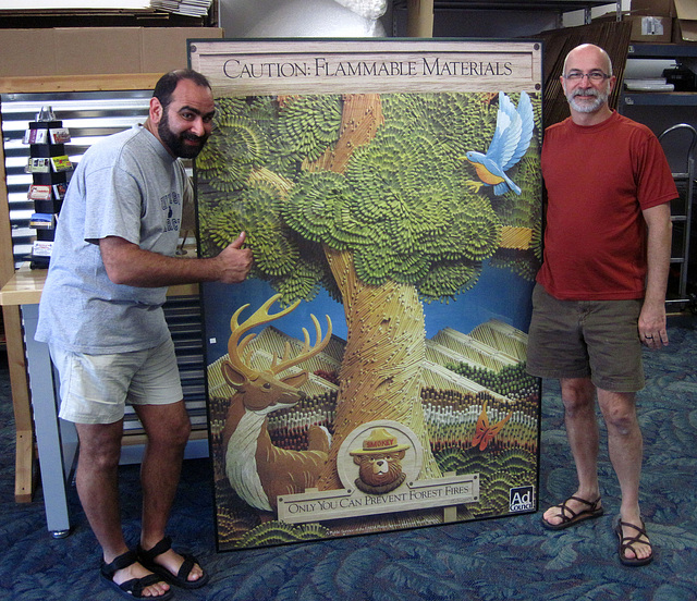 Flip & David With Poster (1772)