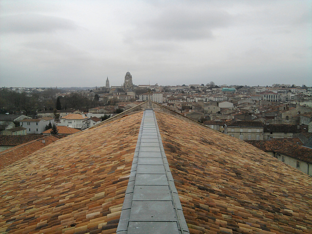 Du haut de l'abbatiale de l'abbaye aux dames