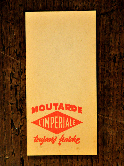 Notepad of L'Impériale mustard