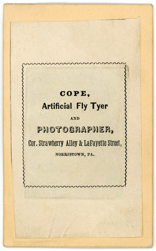 J. L. Cope, Artificial Fly Tyer and Photographer, Norristown, Pa.