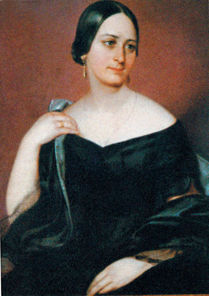 ĉeĥa verkistino Božena Němcová (1820-1862)