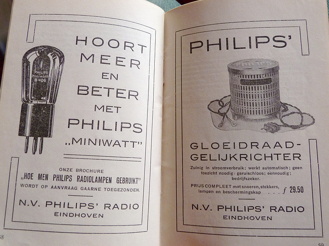 Advertisement for Philips radio parts