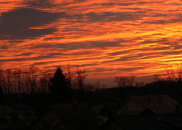 Abendglühen im Januar