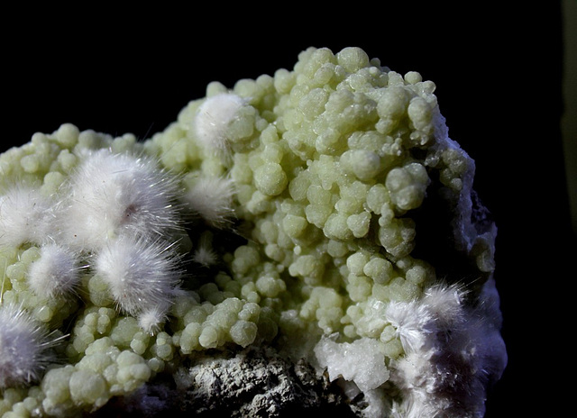 Gyrolite sur prehnite