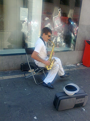 Saxofonista.