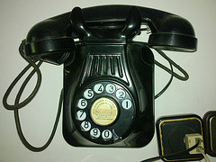 Teléfono antiguo.