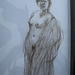 Quick Drawing: a woman standing nude= desegna ekzerco_pastel pencil + water_25x20cm_2010_HO Song