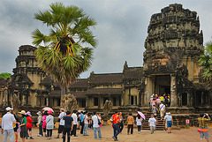 Entrance to the temple mountain Angkor Wat