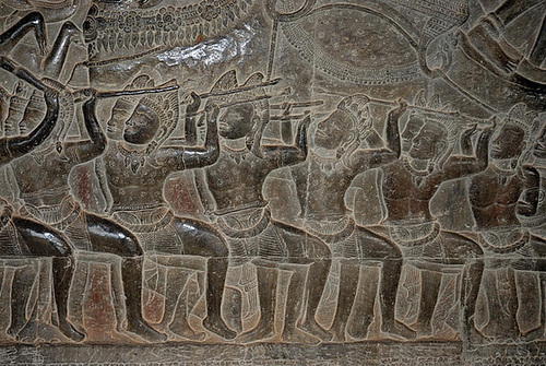 ipernity: Angkor Wat Bas-Reliefs army of Suryavarman II - by Wolfgang