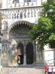 Cathédrale d'Augsbourg : double porte de bronze.