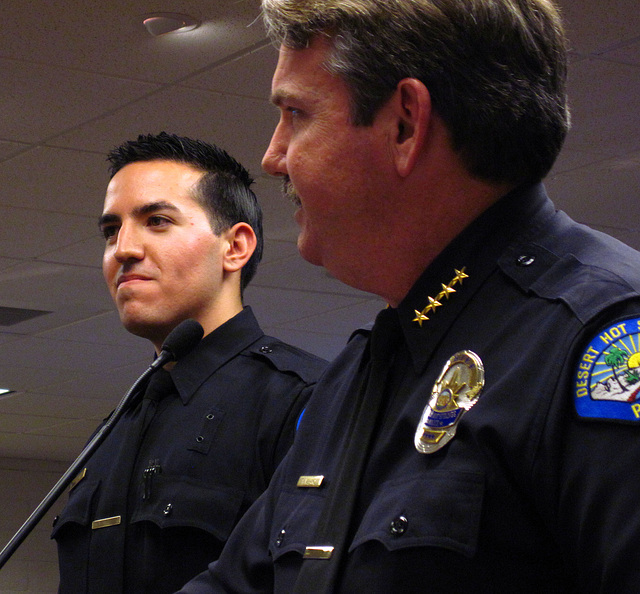 Officer Michael Placencia & Chief Pat Williams (1672)