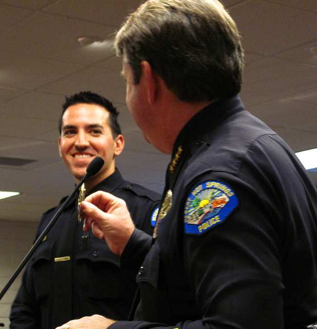 Officer Michael Placencia & Chief Pat Williams (1674)