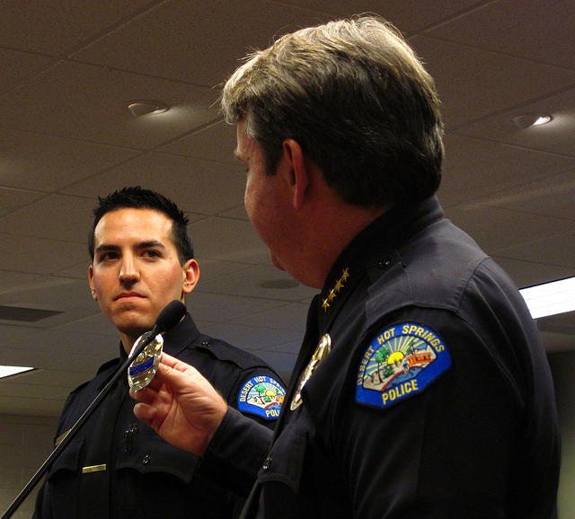 Officer Michael Placencia & Chief Pat Williams (1679)