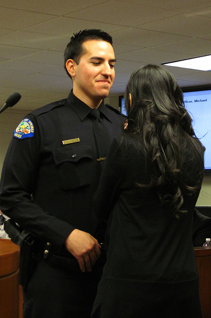 Officer Michael Placencia & his wife (1681)