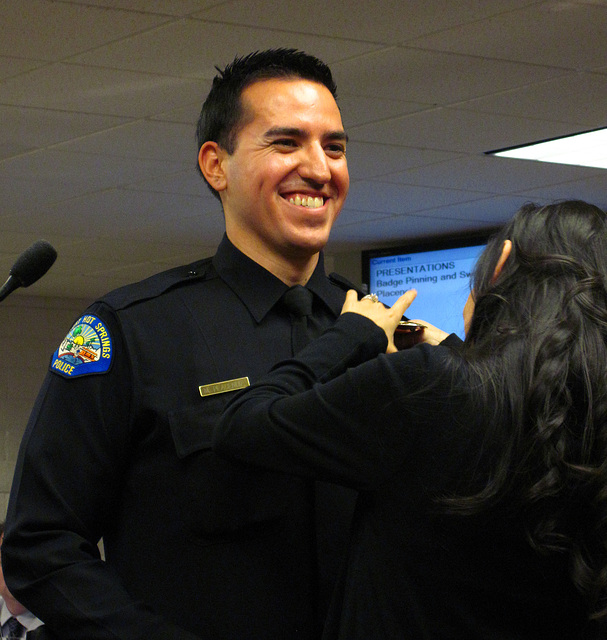 Officer Michael Placencia & his wife (1682)