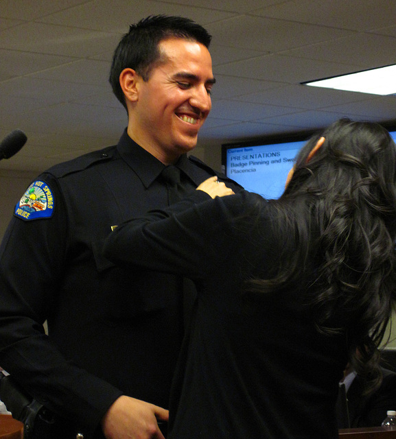 Officer Michael Placencia & his wife (1684)