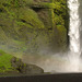 Skogafoss. La capuche est remontée... (Islande)