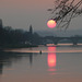 Sonnenuntergang bei Pirna am 22-3-2012